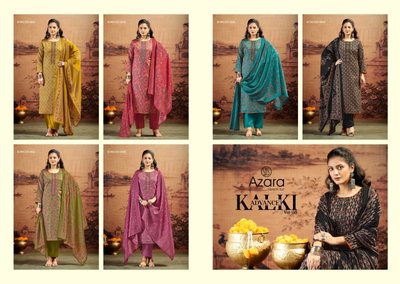 Kalki Advance Vol 5 By Radhika Jam Satin Dress Material 